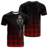 Wallace Weathered Tartan Crest T-shirt - Alba Celtic Style